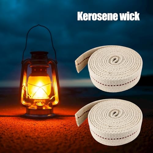 1 Inch Flat Cotton Oil Lamp Wick - 6.5 Feet Replacement Roll