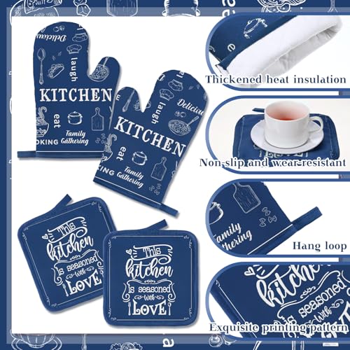 12-Piece Farmhouse Kitchen Set: Oven Mitts, Pot Holders, and Dish Towels