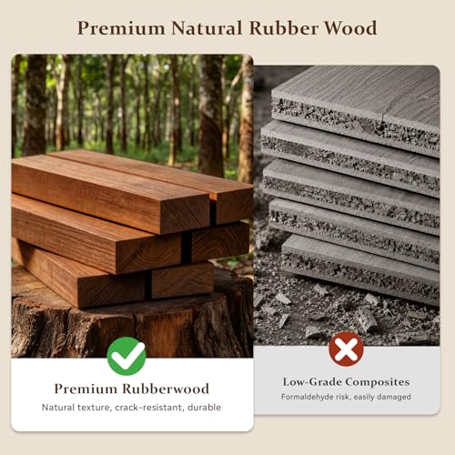 Solid Wood Freestanding Coat Rack with Shelves and 5 Hooks