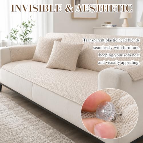 Clear Upholstery Twist Pins - 100 Pack, 2cm Fabric Tacks