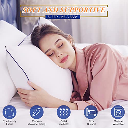 Cooling Down Alternative Bed Pillows Set of 2 - Standard Size 43x66CM