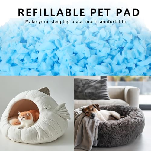 10 Lbs Cooling Gel Memory Foam Stuffing for Bean Bag Chairs and Pillows