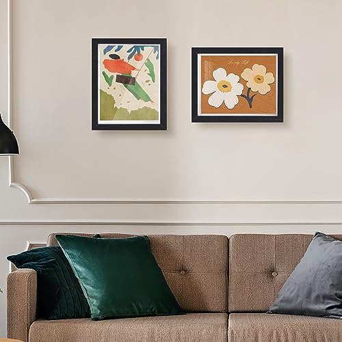 8x10 Wood Shadow Box Frame - 3 Pack Deep Display Case for Photos & Crafts