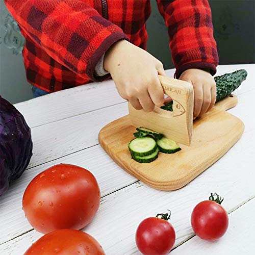 Wooden Kids Kitchen Knife for Safe Real Cooking and Toddler Learning