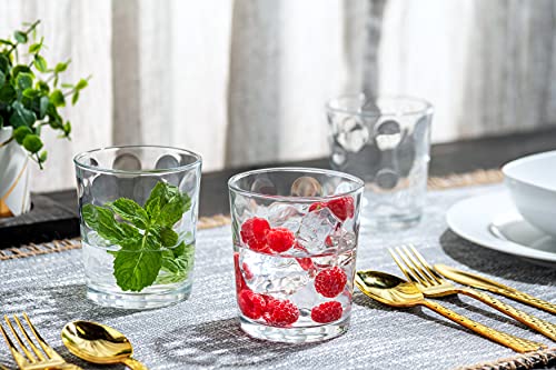 Bella Vino Set of 12 Elegant Stackable Glasses - Water, Wine, Juice & More