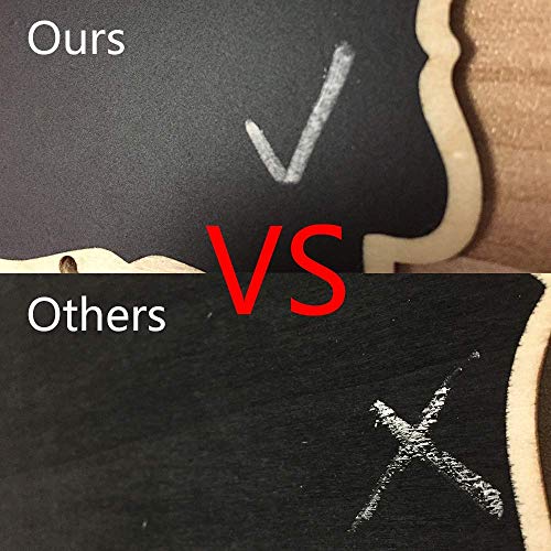 Mini Chalkboard Signs with Easel Stand (20 Pack) - Food Labels & Place Cards