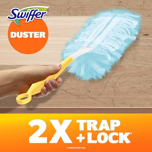 Disposable Duster Refills with Lemon Scent - Dust Trapping Cloths, 18 Pack