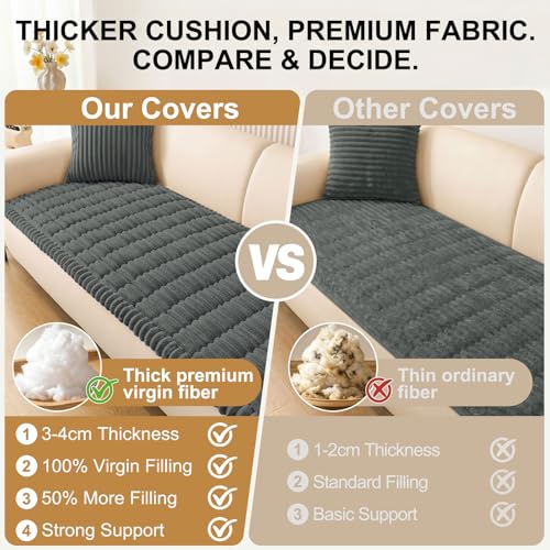 Non-Slip Washable Couch Cover for Dogs - Sofa Furniture Protector (27.6" x 59")