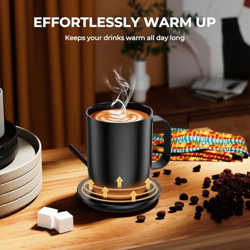 OatXtorpor Charging Coaster for Temperature Control Smart Mug - Compatible with Emb BER 1 & 2 Generation, Black