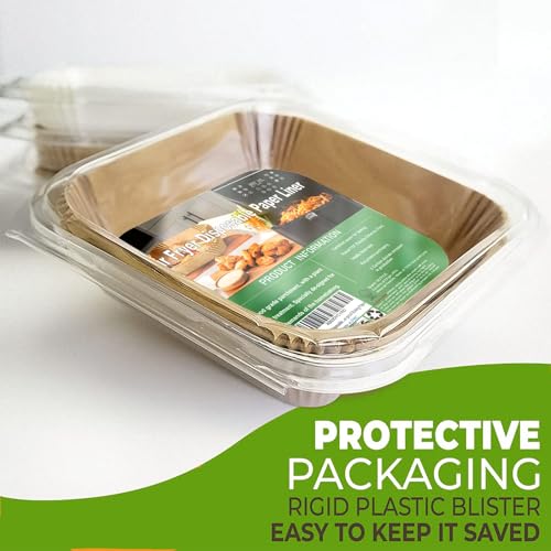 5.5 Inch Square Air Fryer Liners for CHEFMAN 2 Qt Mini Air Fryer - 100 Pack
