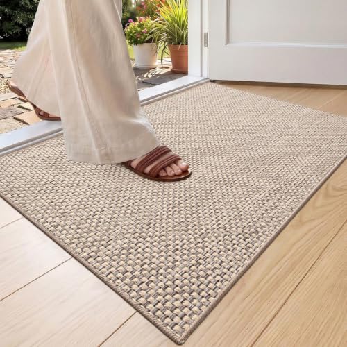 Low-Profile Indoor Door Mat 24"x36" - Absorbent & Non-Slip Entrance Rug