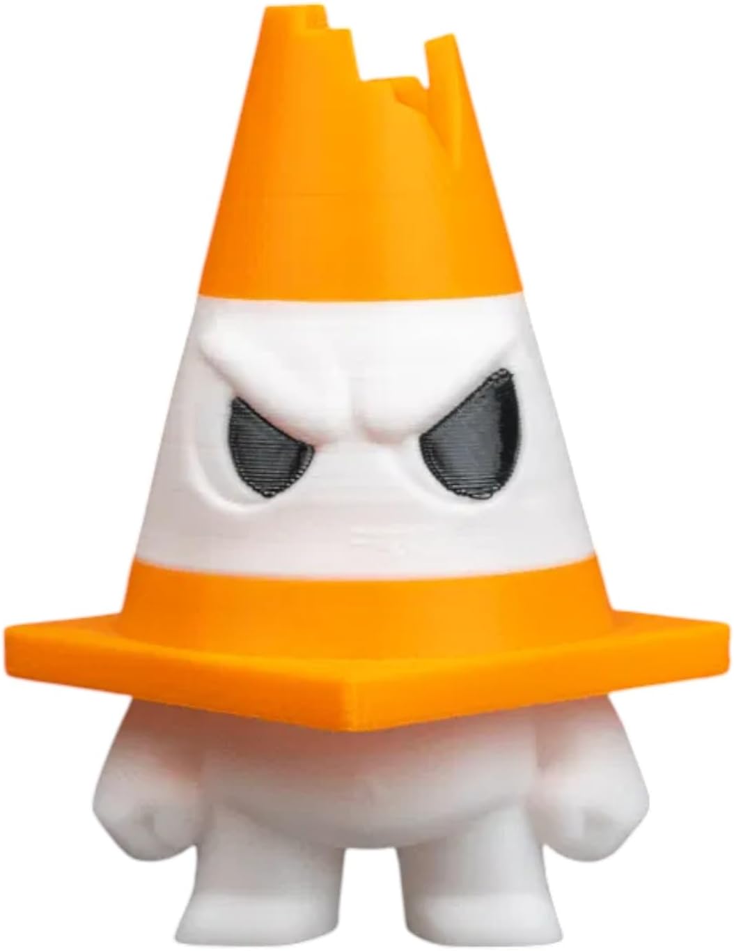 Anty Figurine by Cone-tained - Quirky Angry Traffic Cone Character | 3D Printed Desk Decor for Teens & Adults
