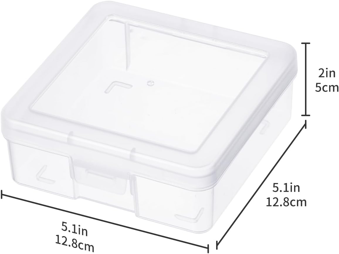 Novelinks Clear Plastic Storage Containers - Stackable Organizers with Lids for Crafts & Games | 18 Pack Small