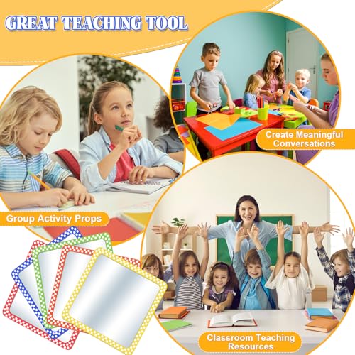 10-Pack 6x6 Shatterproof Acrylic Mirrors for Crafts and Kids DIY Projects
