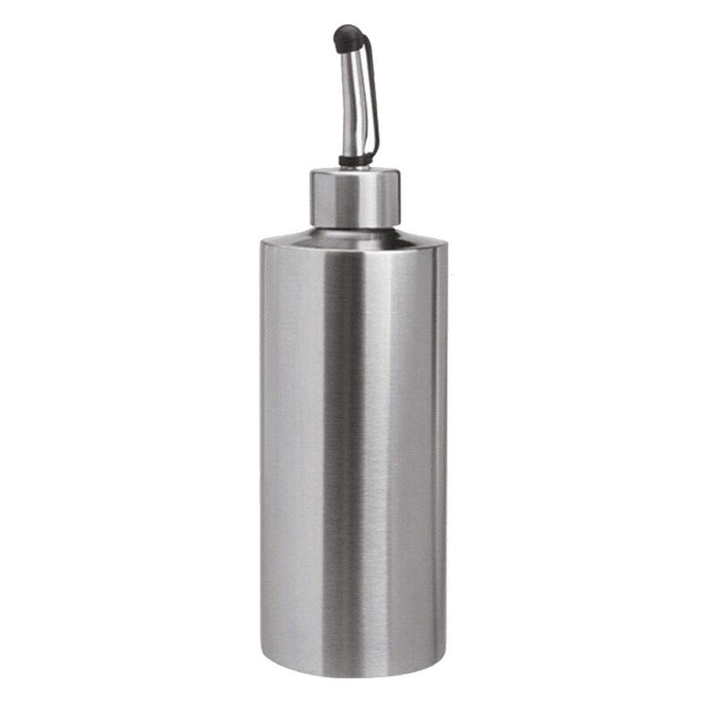 Gteller Stainless Steel Olive Oil Dispenser, Leakproof Pourer Dispensing Bottle For Oil Soy sauce Vinegar&Cooking wine 550ml/350ml/250ml (550ml-A model)