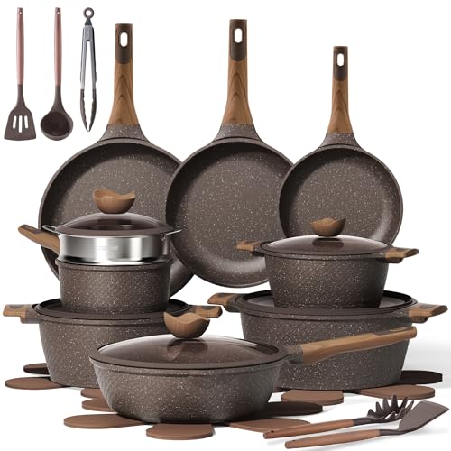 26-Piece Nonstick Cookware Set - Induction Kitchen Pots and Pans Set