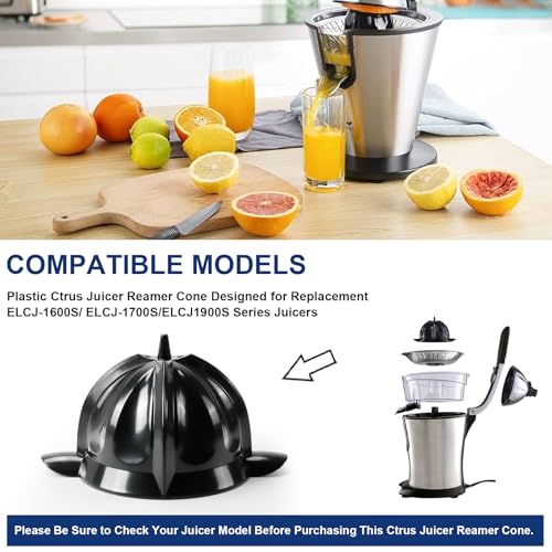 Citrus Juicer Reamer Cone Replacement for ELCJ-1600s 1700s 1900s Series