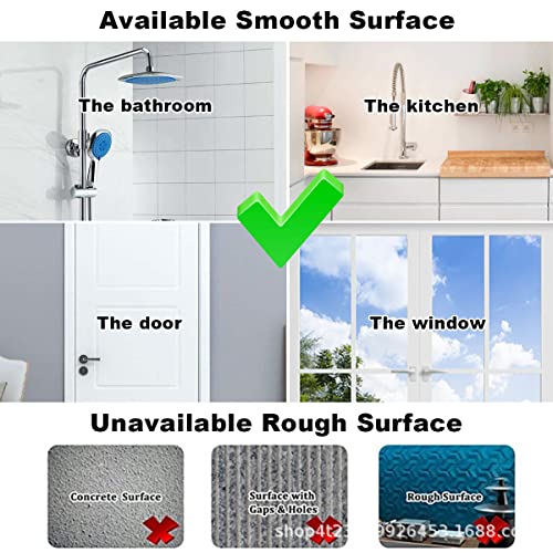 Heavy-Duty Suction Cup Wreath Hangers - Clear Reusable Hooks (2-Pack)
