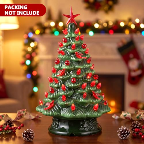 Riakrum 186 Pcs Ceramic Christmas Tree Replacement Lights Set - Red, Stylish