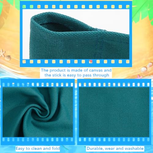 Director Chair Replacement Covers - 2 Sets Canvas Seat & Back with Sticks