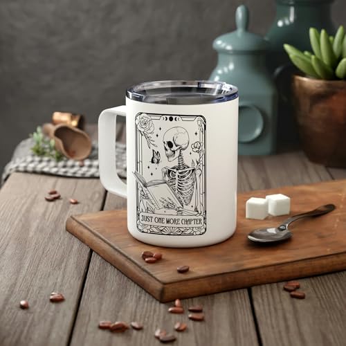 Book Skeleton Mug - Book Lover Gift for Halloween & Christmas - Variation of BookSkeleton