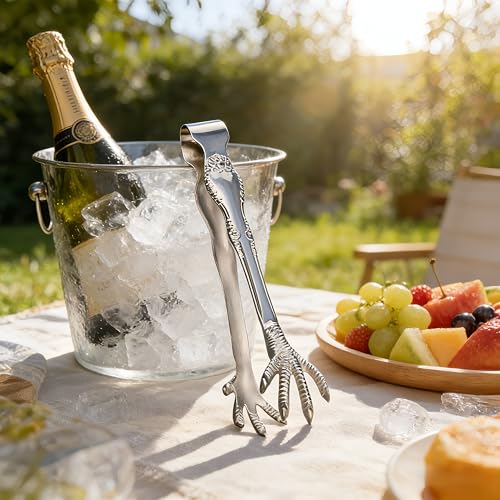Stainless Steel Cooking Tongs 8-Inch Multi-Use Grill & Kitchen Utensil