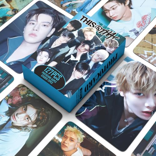 127-Piece K-Pop Photo Card and Sticker Set - Album Collection Gift