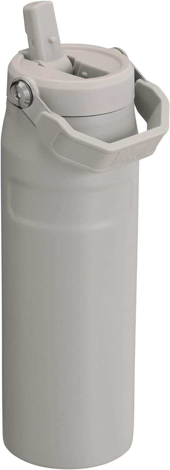 Stanley IceFlow 2.0 Water Bottle - 24 OZ Insulated Stainless Steel | Lightweight, Leak-Resistant, BPA-Free | Ash Color