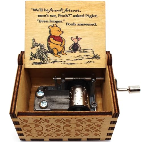 Engraved Wooden Music Box - You Are My Sunshine Hand-Cranked Keepsake