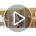 Rocket-Themed Kids Toy Storage Organizer with Hanging Rod and Mirror