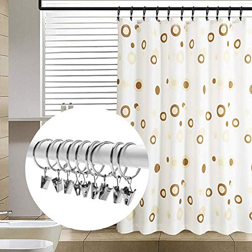 120-Pack Stainless Steel Hook Clips for Curtains, Photos, and String Lights