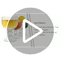 Chefcaptain Classic 21.5 Oz Margarita & Cocktail Glass Set of 4 with Color Clips
