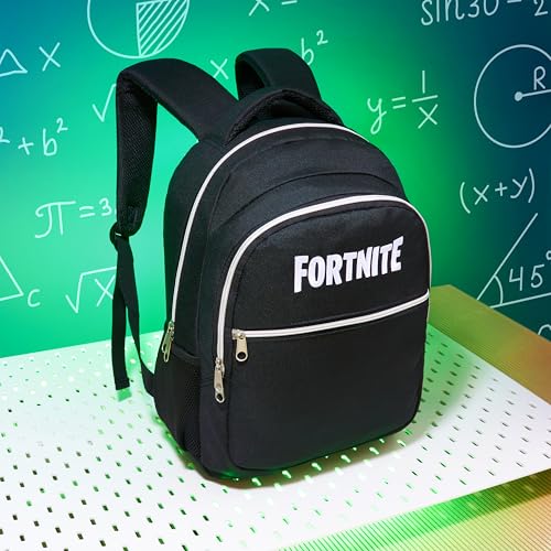 Kids Gamer School Backpack with Compartments & Padded Straps - Black