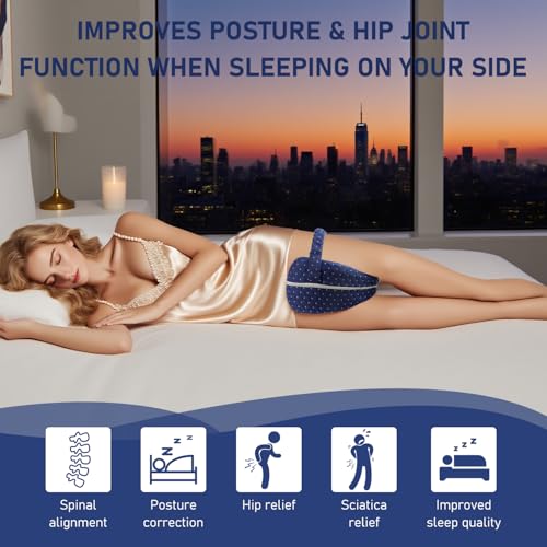 Memory Foam Alignment Pillow for Side Sleepers - Ergonomic Knee Support