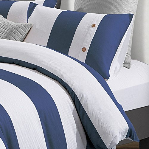 Addison Cotton Striped Duvet Cover Set - 3-Piece, Twin/XL