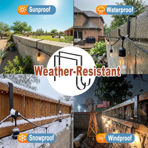4-Pack Adjustable Cinder Block Wall Hangers - No Drill Brick Hooks