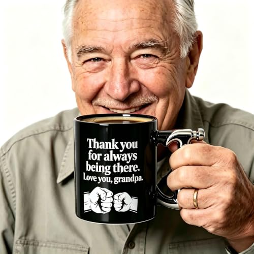 Love You Grandpa Hammer Handle Mug 15oz Ceramic Coffee Cup Novelty Gift