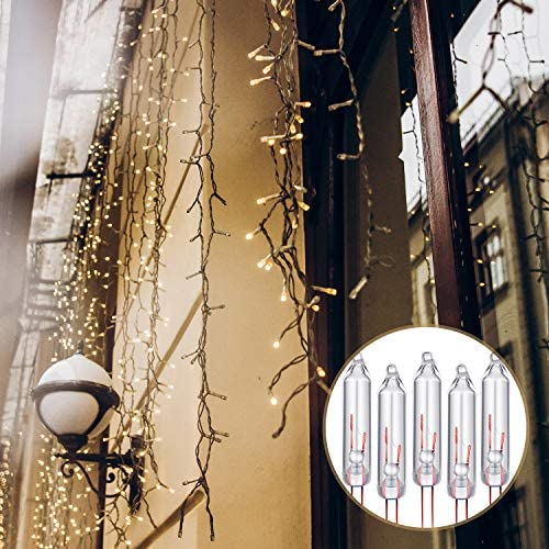200 Pcs Clear 2.5V Christmas Replacement Bulbs - Incandescent Mini Lights