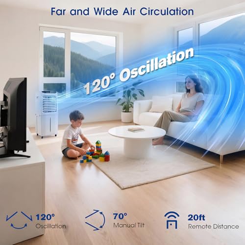 3-in-1 Evaporative Swamp Cooler 3500 CFM Portable Air Conditioner