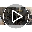 7-Piece Round Dining Table Set for 6, 47-Inch Kitchen Table with Upholstered Chairs