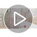 White Twin XL Bed Skirt 32 Inch Drop - Elastic Wrap Dust Ruffle for Dorms