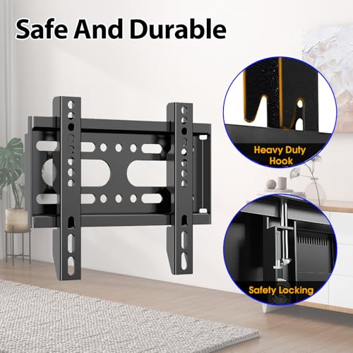 Fixed TV Wall Mount Bracket for 14-42 Inch Flat Screens & Monitors