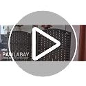 PawlaBay Dark Brown 3-Panel Short Rattan Room Divider, 47.2-Inch Privacy Screen for Home & Office