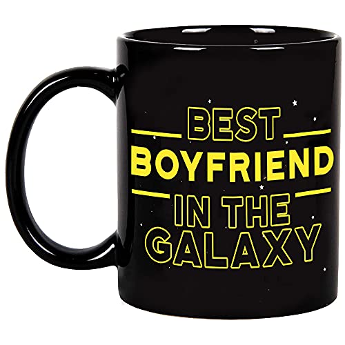 Best Boyfriend in the Galaxy Coffee Mug - 11 oz Funny Valentine's Day Gift Variation