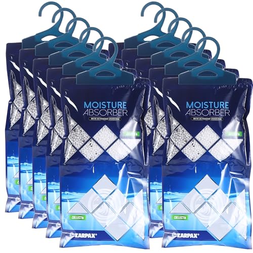Hanging Moisture Absorber Bags with Activated Charcoal 10-Pack
