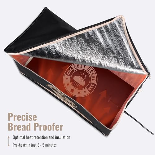 Sourdough Bread Proofing Kit with Thermostat Controlled Heating Mat