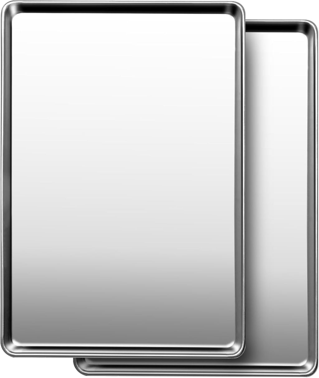 Skiennix Baking Sheet Pan Set - Commercial Quality Stainless Steel | Nonstick & Warp Resistant (2 Pack, 18x13 Inch)