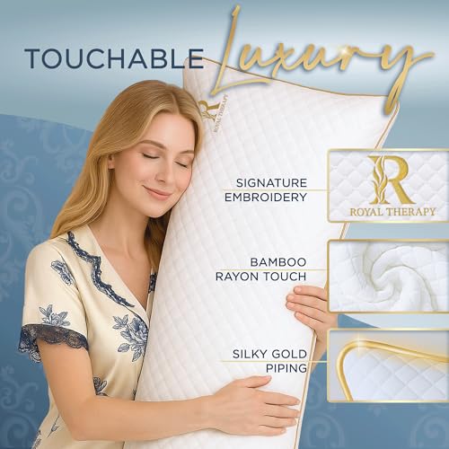 Memory Foam Body Pillow for Side Sleepers - 20x54 Adjustable Cooling Pillow