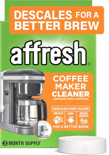 Coffee Maker Cleaner & Descaler Tablets for Drip, Pod & Espresso (3 Pack)