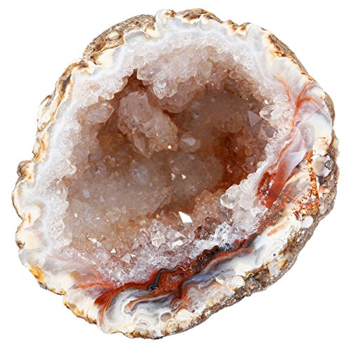 Natural Raw Agate Geode Druzy Crystal Specimen for Home Decor and Healing